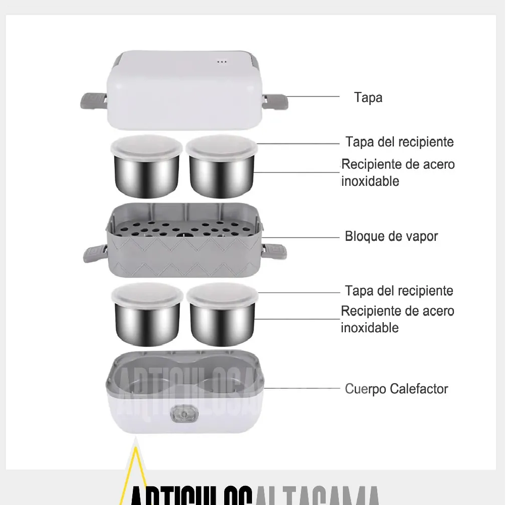 Miniatura 3 de Lonchera Portatil Calentadora Electrica