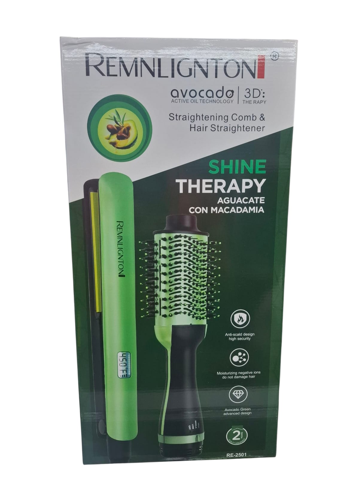 Combo Plancha y Cepillo Aguacate