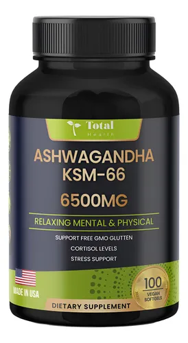 Ashwagandha Ksm 66 6500mg 100 C