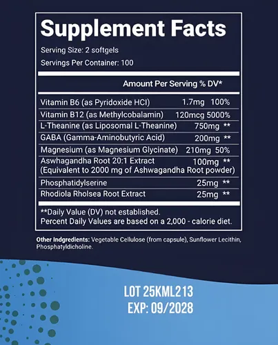 Liposomal L-theanine Teanina Sin SaborLi