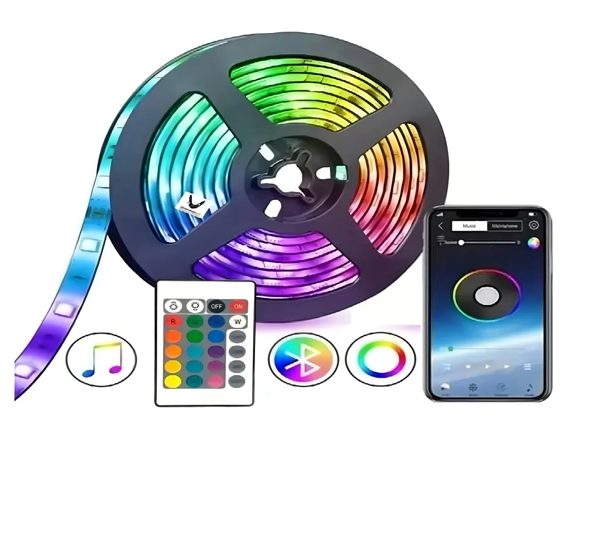 Miniatura 3 de Cinta Led Rgb Bluetooth 5mts