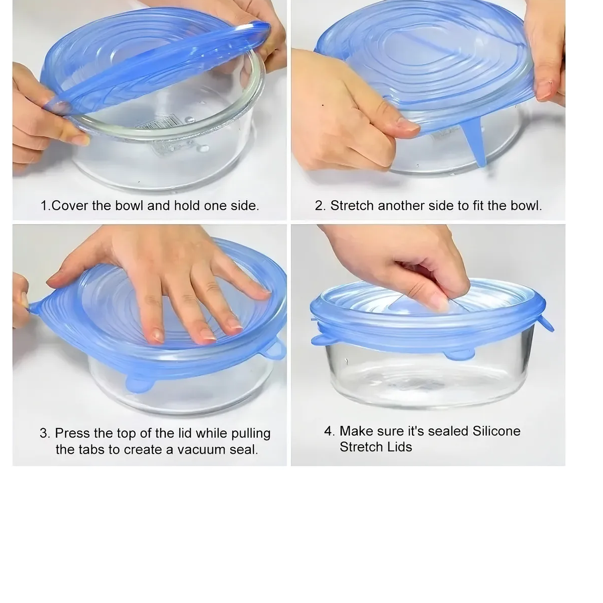 Miniatura 2 de Tapas Elásticas Silicona Set 6