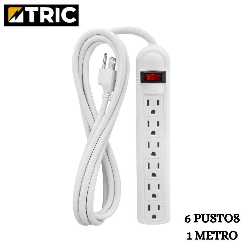 Regleta Electrica Multitoma TRIC 6 Tomas