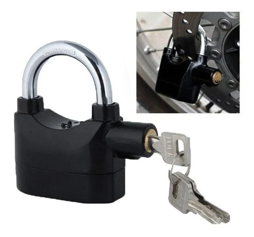 candado para moto o bicicleta alarma