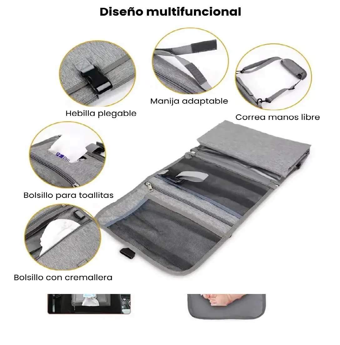 Miniatura 2 de Cambiador Portátil Gris Oscuro