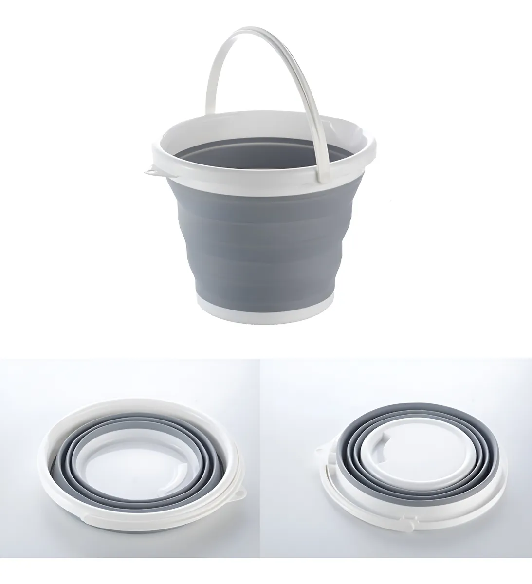 Miniatura 4 de Balde Plegable Silicona 10litr