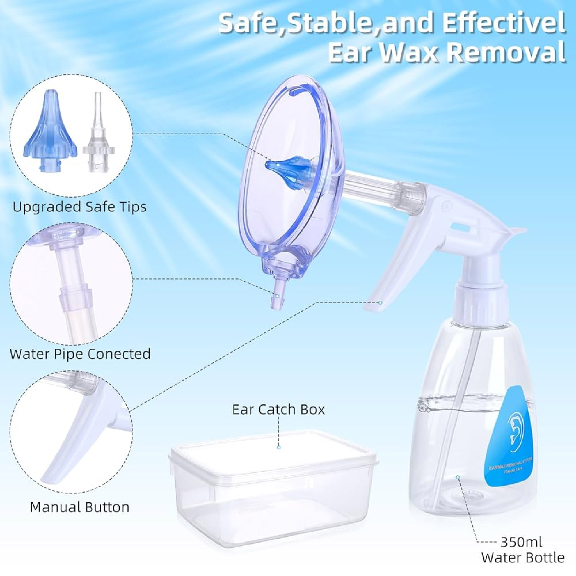 Miniatura 4 de Kit Para Lavado Oídos Eliminacion Cera