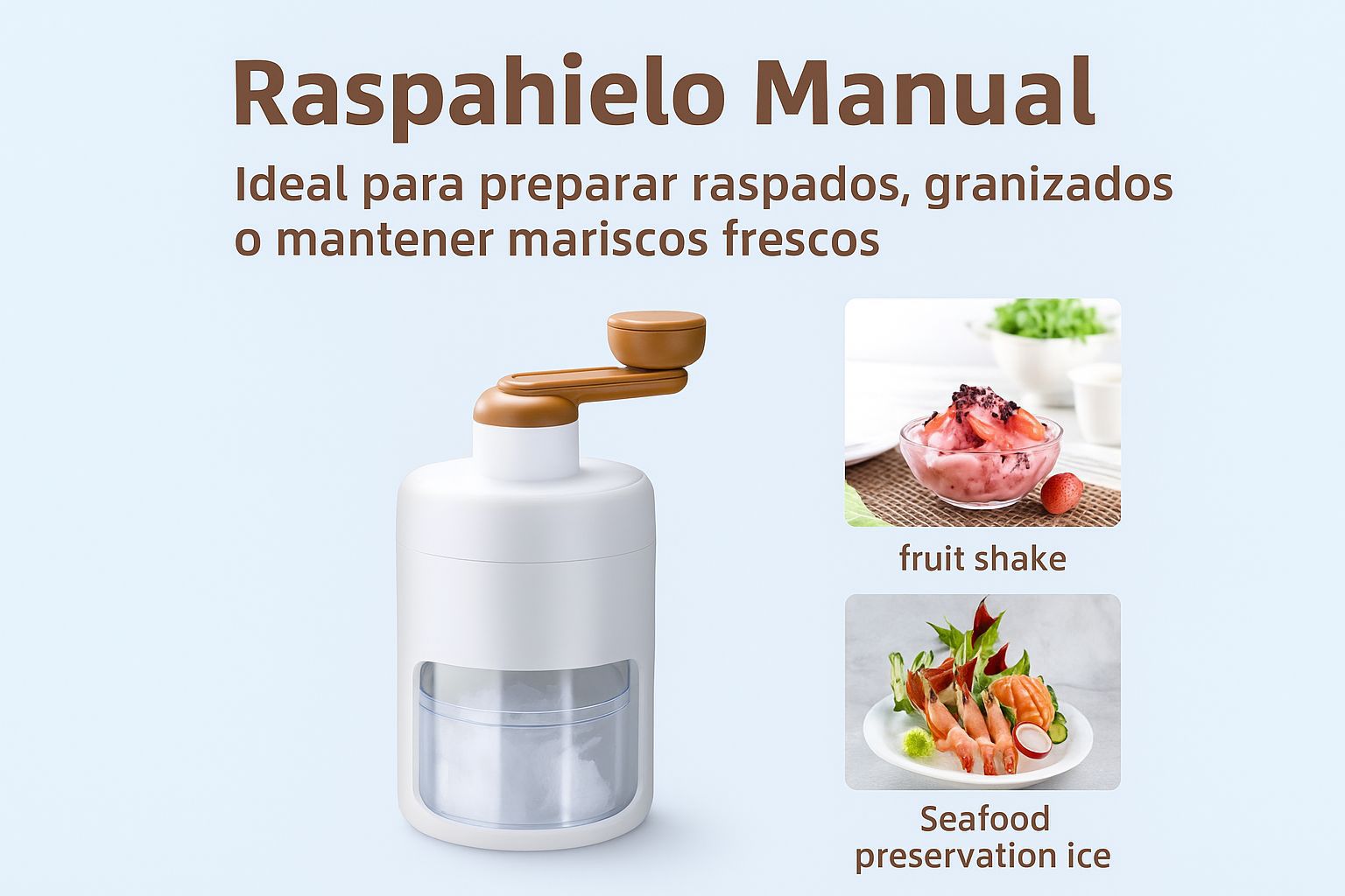 RASPA HIELO MANUAL