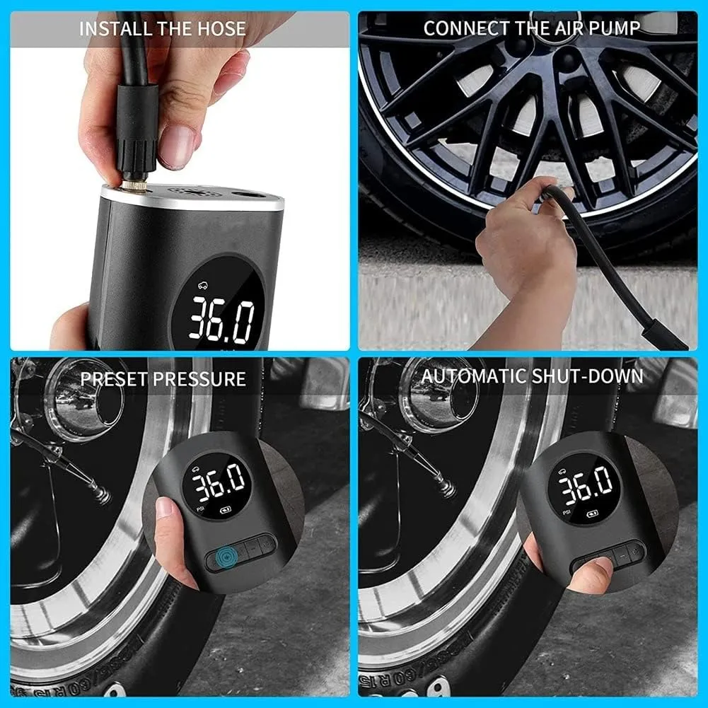 Miniatura 2 de Inflador De Llantas Portable Compresor C