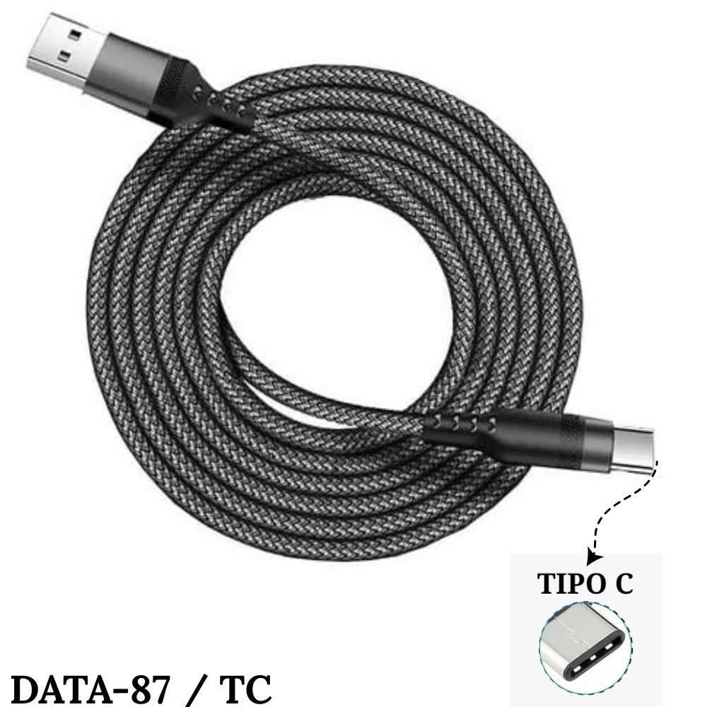 Cable De Datos Usb A Tipo C Data-87 2 Me