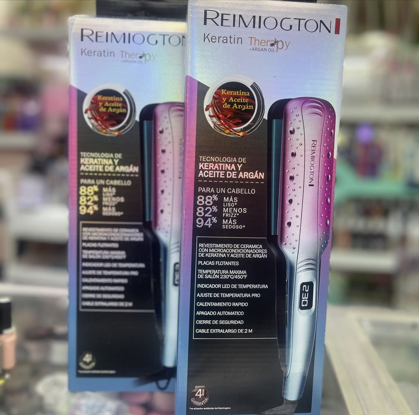 Plancha keratina y aceite de argán Zo