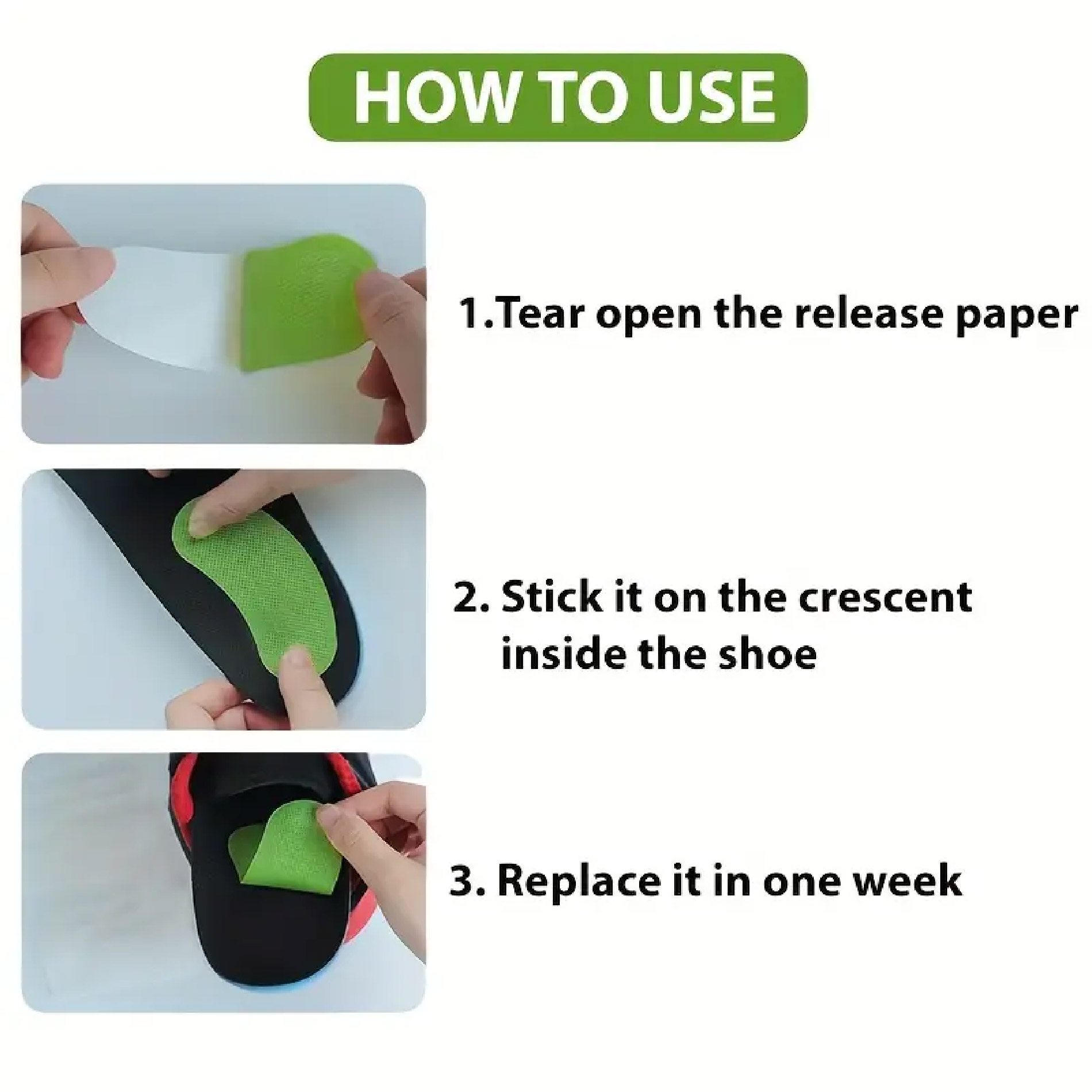 Parches Desodorantes Para Zapatos X10