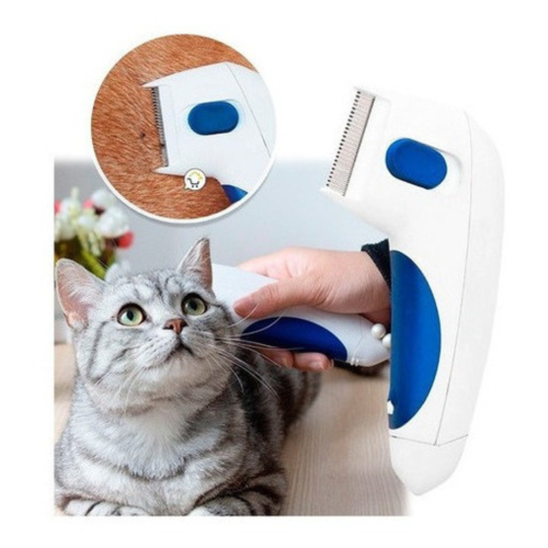 Cepillo anti pulgas para perro peine ele