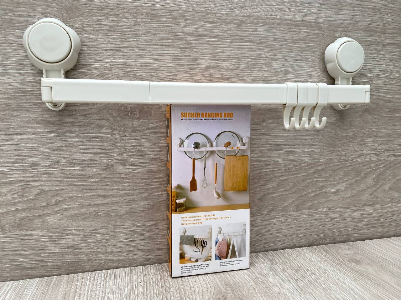 Miniatura 2 de Soporte Estante con Ventosas Multiusos