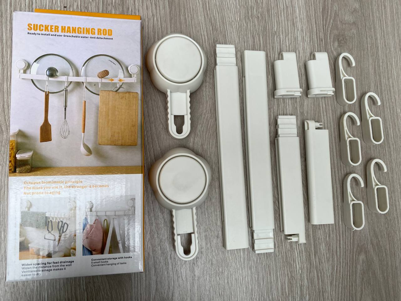 Miniatura 3 de Soporte Estante con Ventosas Multiusos