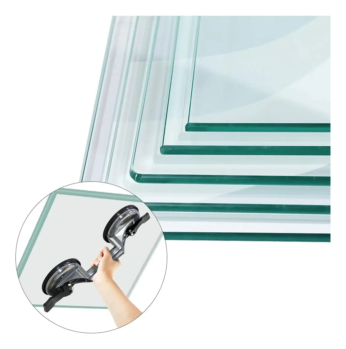 Ventosa Chupa Aluminio Vidrio