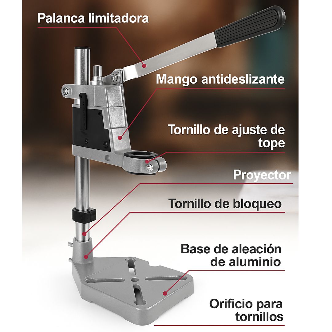 Miniatura 4 de Soporte Guía Para Taladro Ajustable