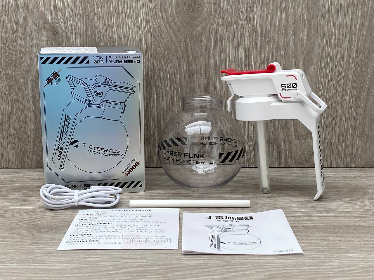 Vista 9 de Humidificador Difusor de Granada - COLOR: NEGRO