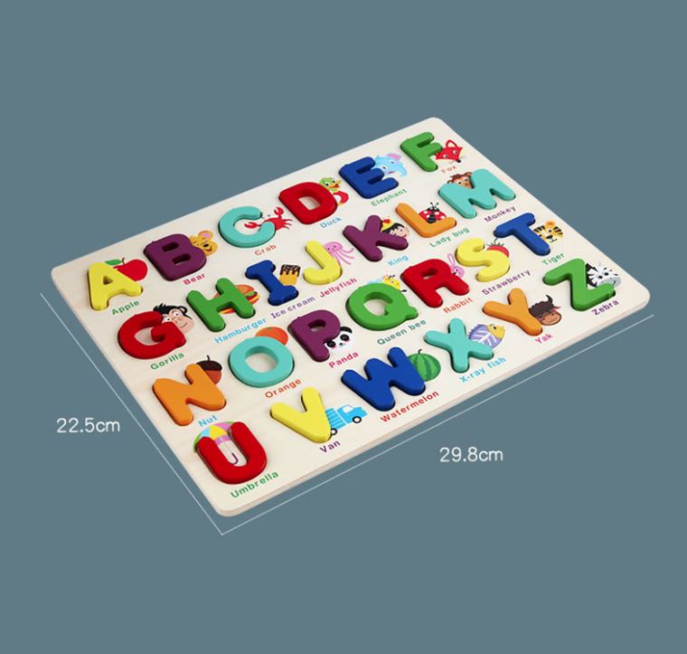 Juego didáctico en madera X 2 unidades