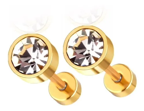 Miniatura 3 de Arete Magnetico Topo Dorado +CAJAREGALO