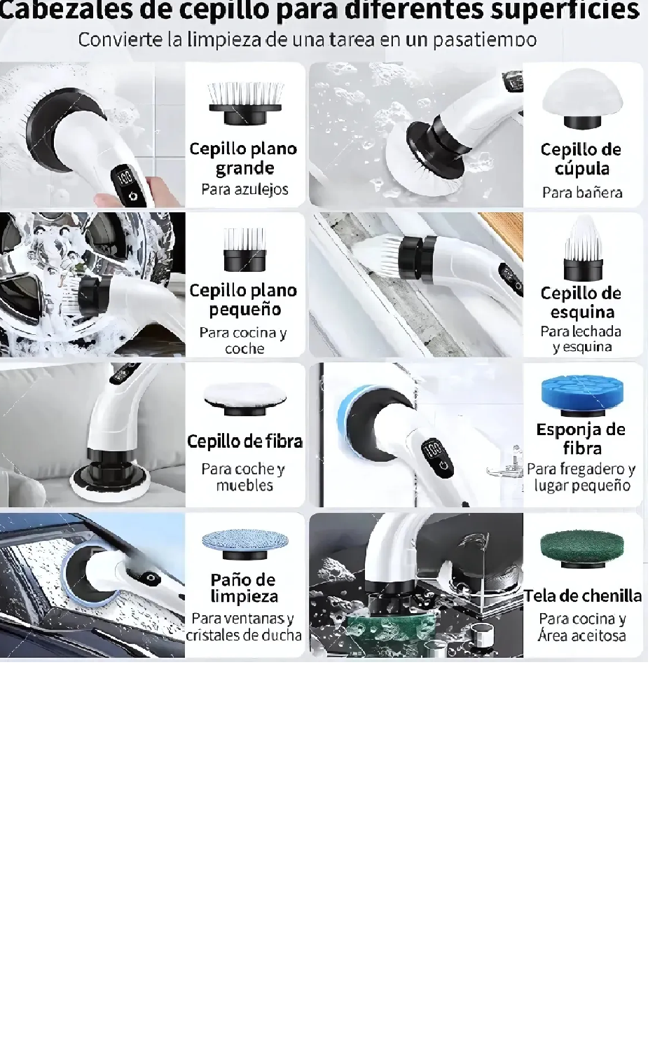 Miniatura 2 de Cepillo Limpieza Eléctrico 7en1