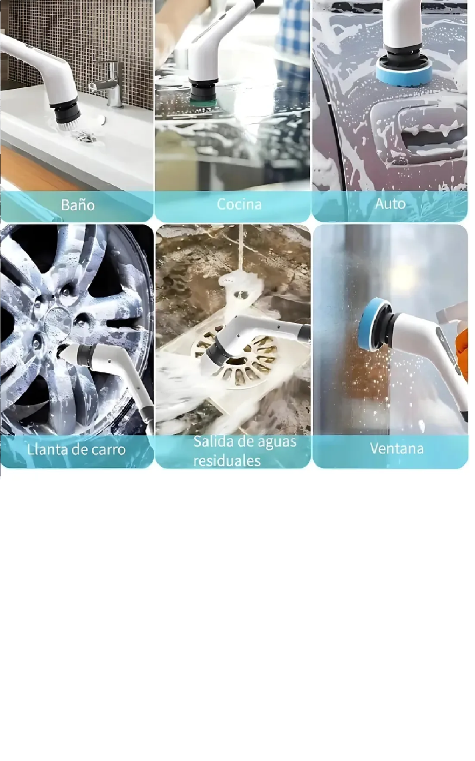 Cepillo Limpieza Eléctrico 7en1