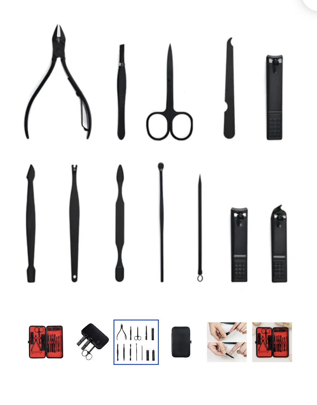 Miniatura 13 de KIT CORTA UNAS SET MANICURA PEDICURA 12