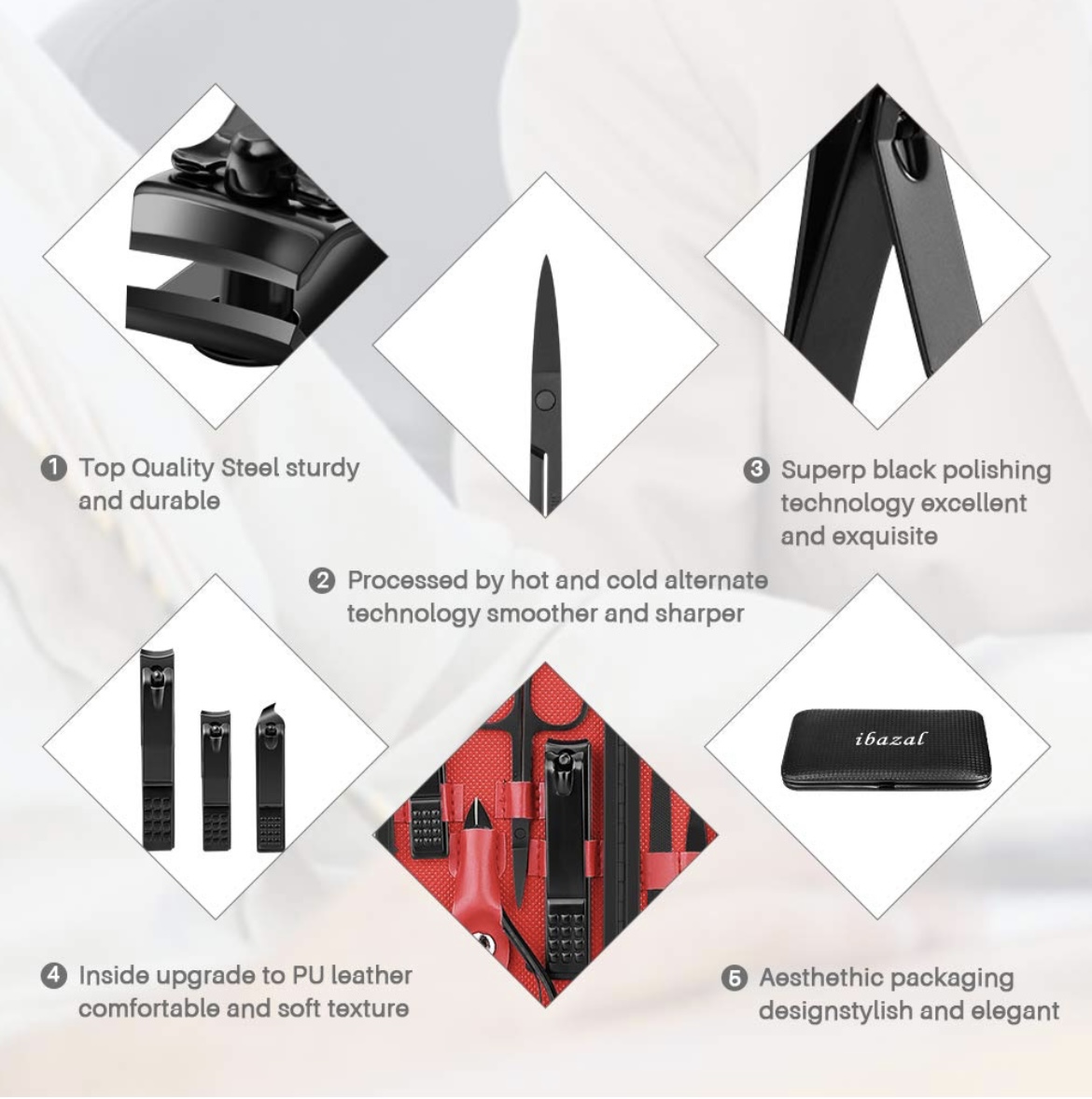 Miniatura 7 de KIT CORTA UNAS SET MANICURA PEDICURA 12