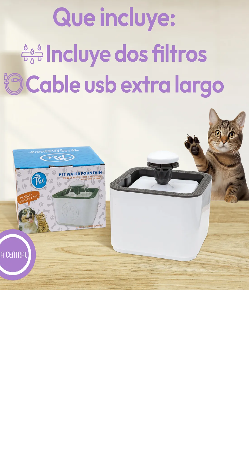 Miniatura 2 de Bebedero Gato Bebedero Perros