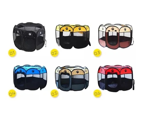 Cama Corral para perro Octagonal Beige