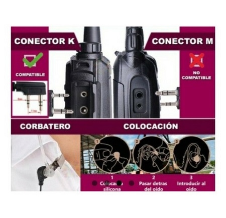 Miniatura 5 de MANOS LIBRES TIPO ESCOLTA X1 UNIDAD