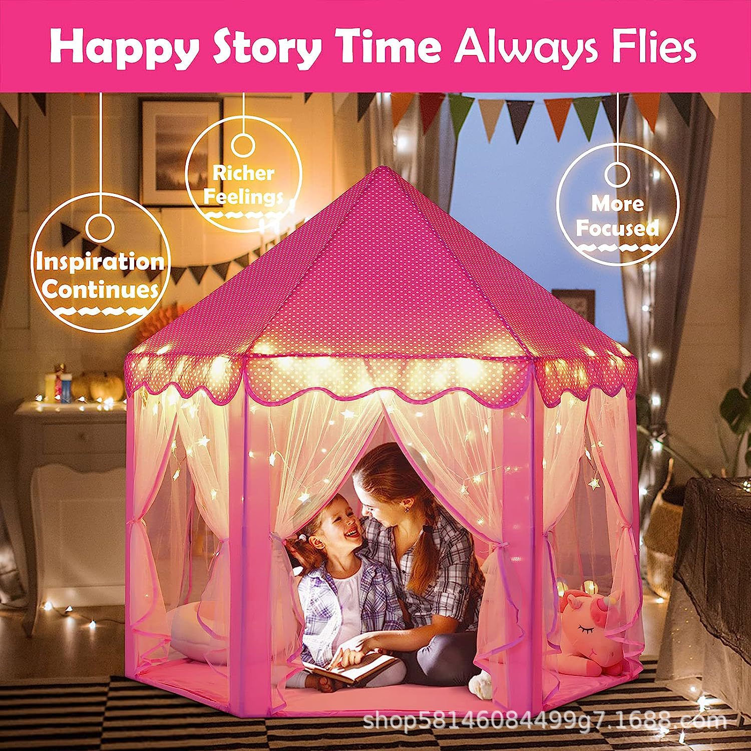 Miniatura 4 de CASTILLO CARPA PARA NIÑAS MODELO 2025🏰