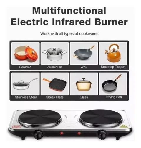 Estufa Electrica Sokany 2 Puestos