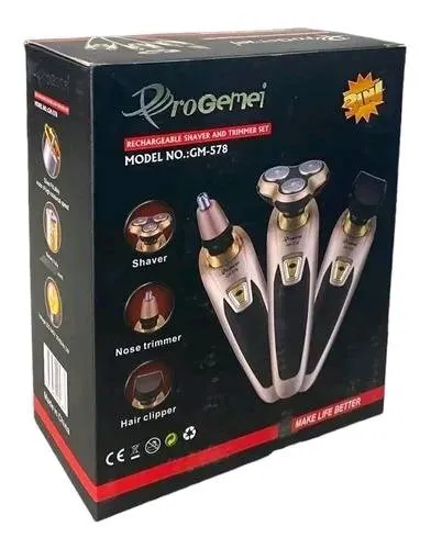 Miniatura 3 de Maquina De Afeitar Progemei 3en1
