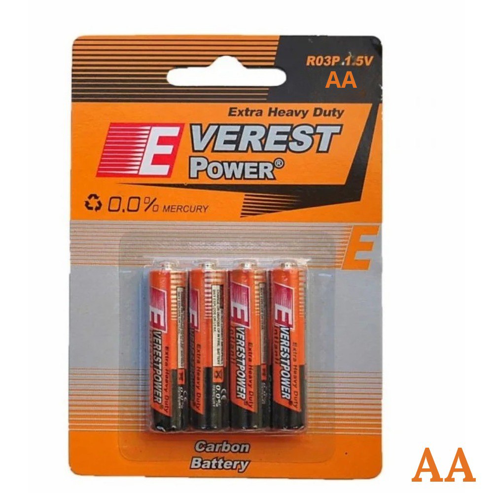 Pila Bateria Everest Power  Aa X4 UNIDAD