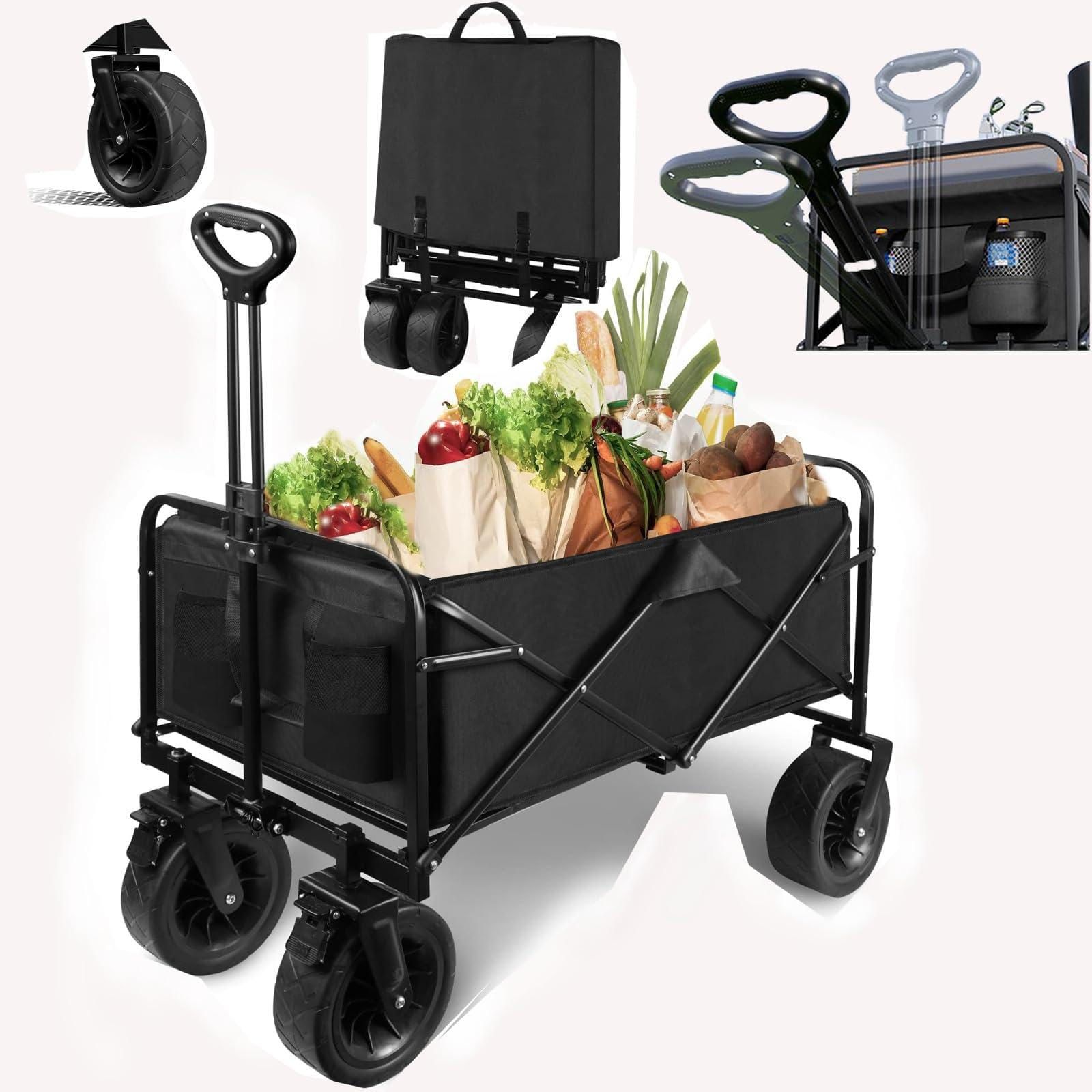 🛒 Carro Plegable de Mercado y Carga con