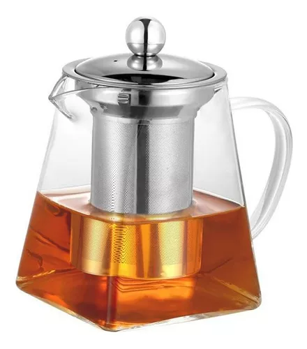 Miniatura 2 de Tetera de Vidrio con Infusor de Acero