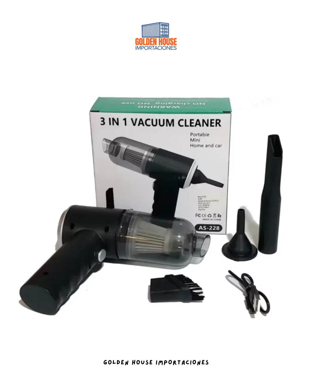 Mini Aspiradora Portatil 3 en 1