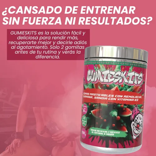 GOMAS DE PRE ENTRENO * 60 UNID