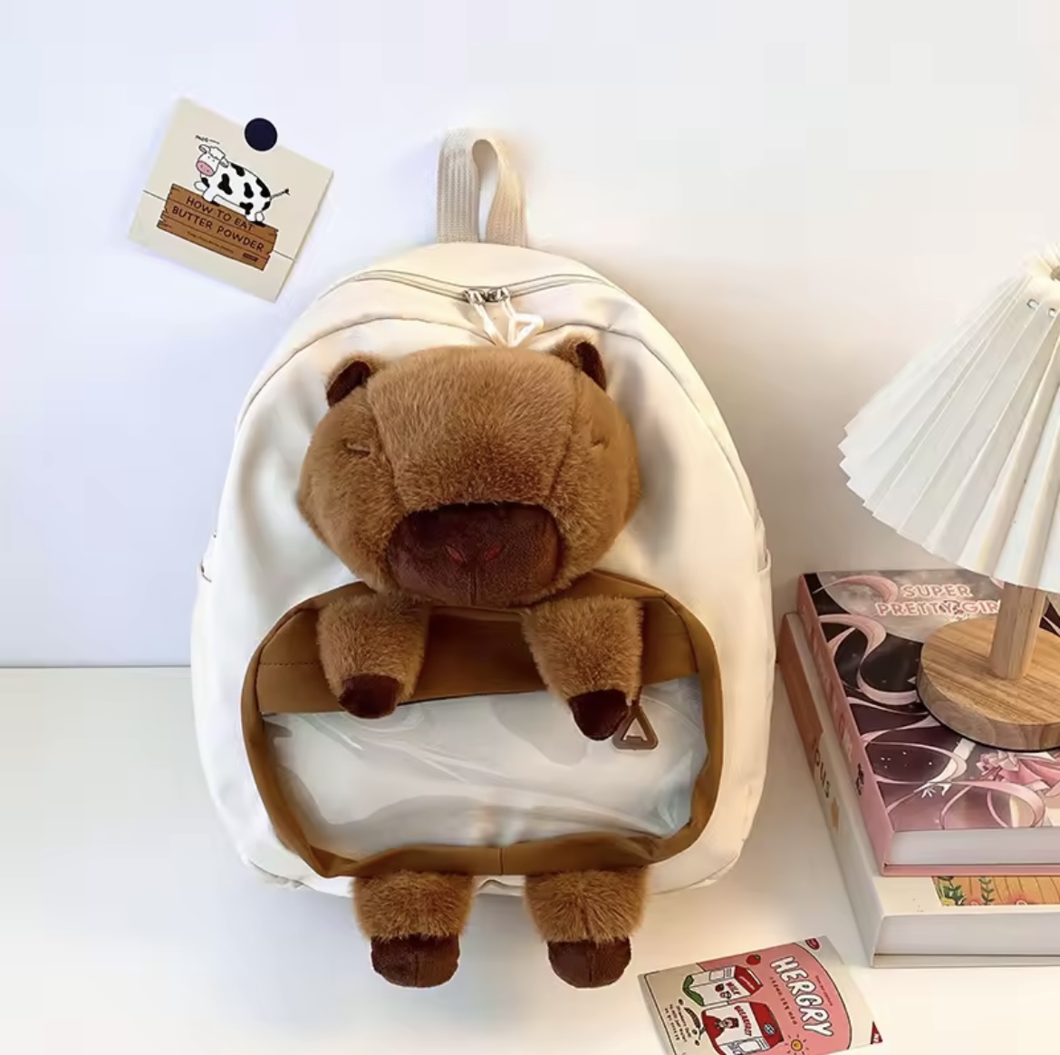 Miniatura 9 de MOCHILA KAWAII ESCOLAR CAPIBARA GRAN CAP