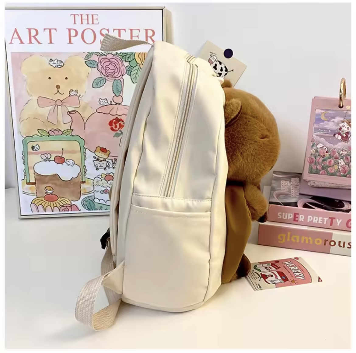 Miniatura 2 de MOCHILA KAWAII ESCOLAR CAPIBARA GRAN CAP