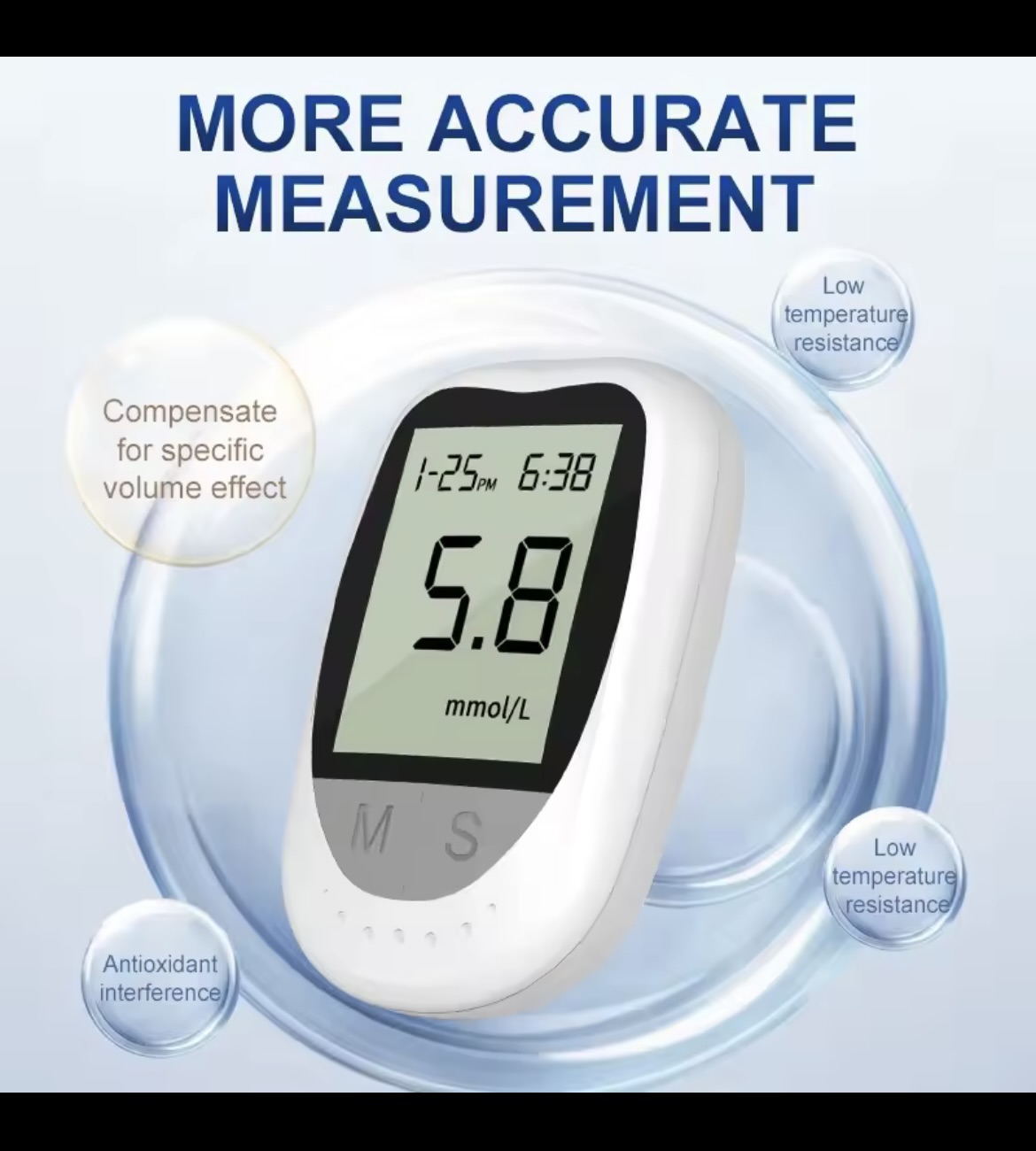Miniatura 2 de GLUCOMETRO DIGITAL MEDIDOR GLUCOSA 50 TI