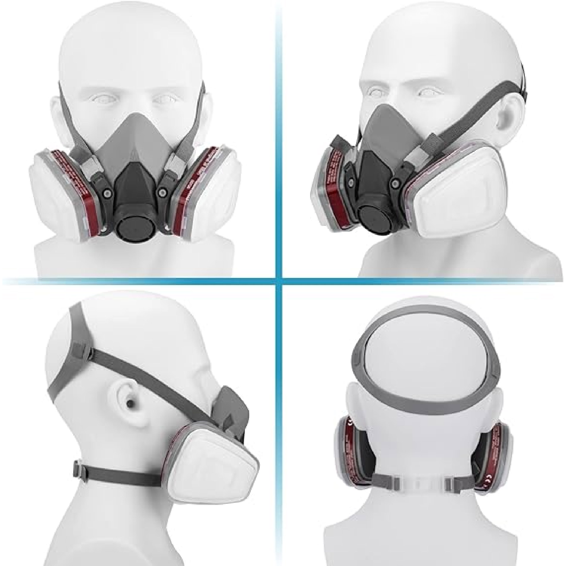 Miniatura 3 de Mascara De Gas Filtro Gafas Para Pintura