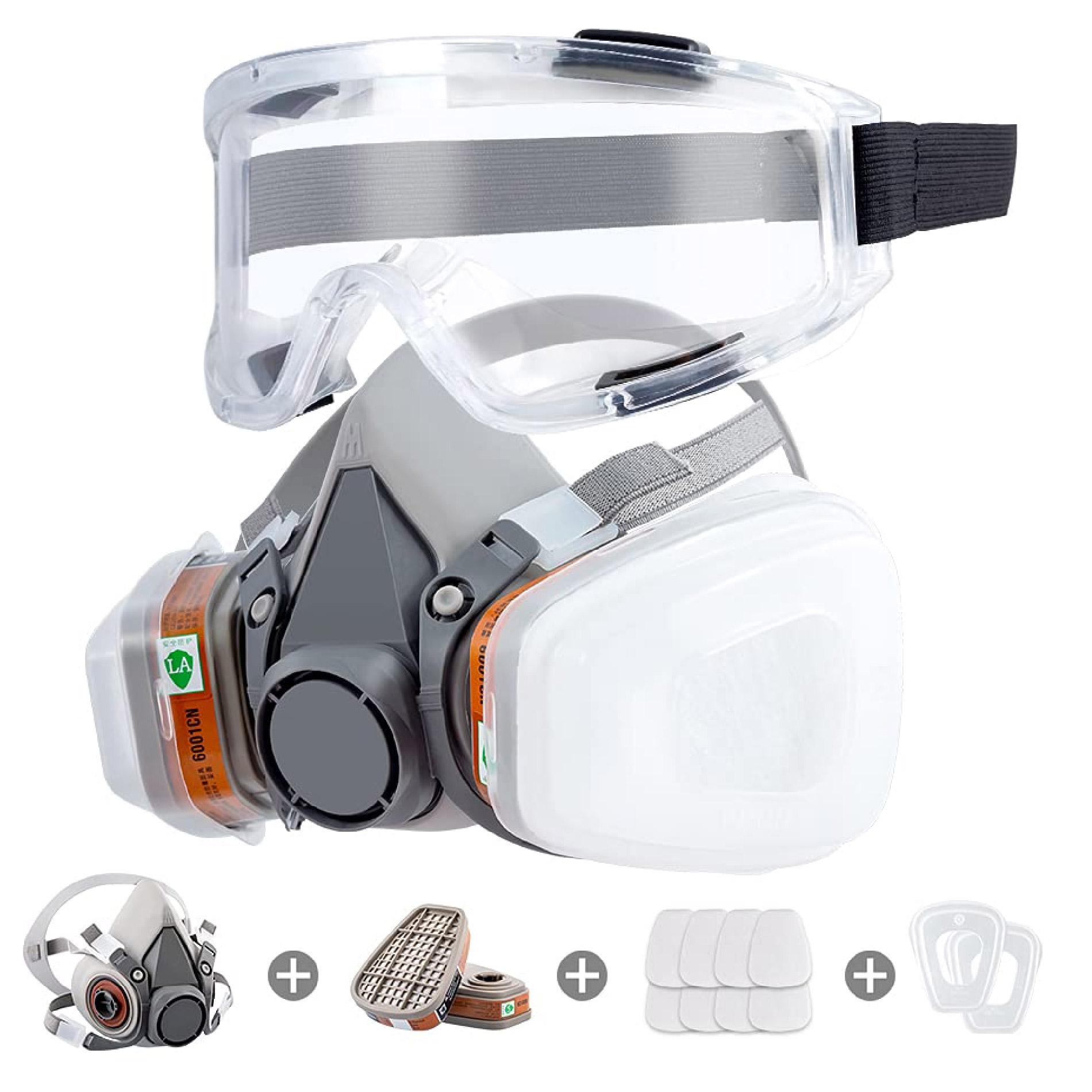 Miniatura 6 de Mascara De Gas Filtro Gafas Para Pintura