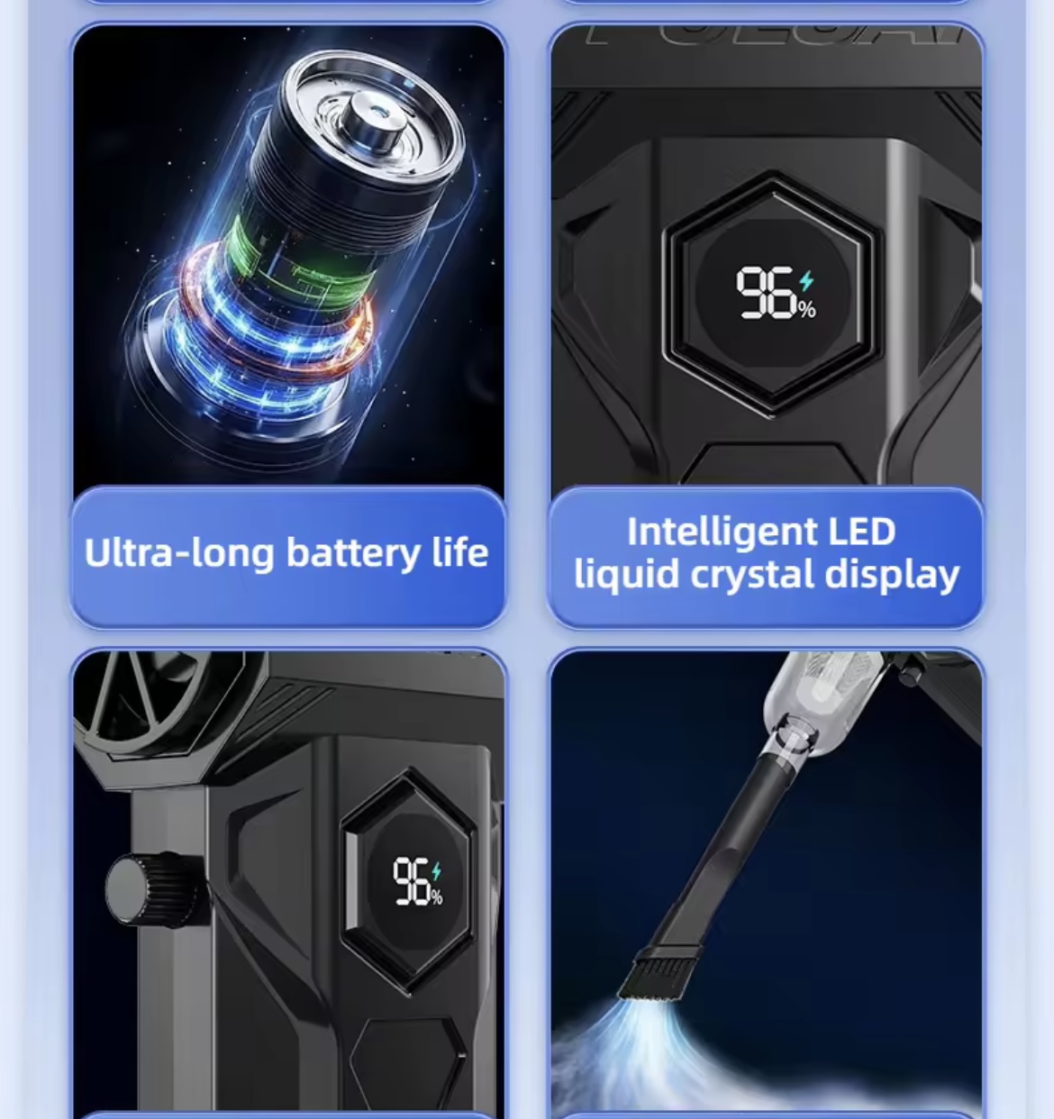 SOPLADOR ASPIRADOR 6 EN 1 ZY7400