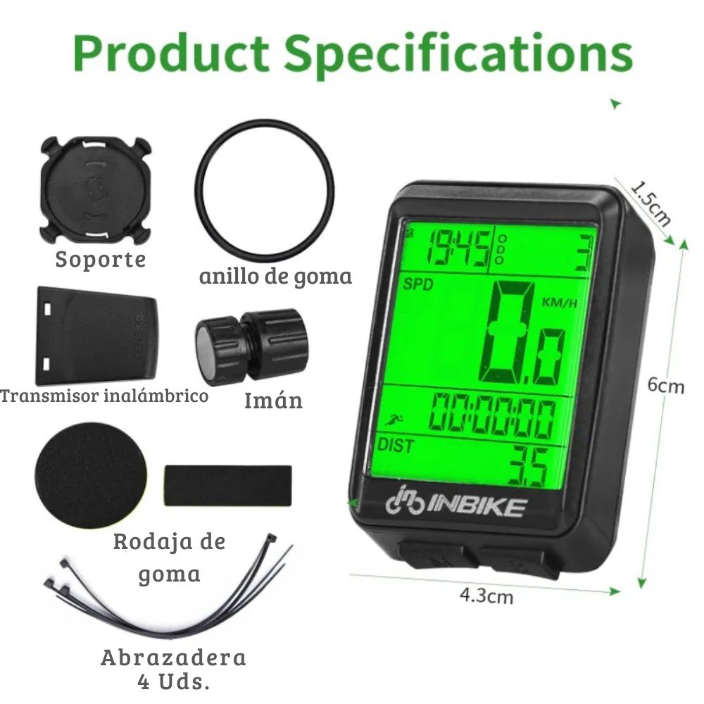 Miniatura 3 de Velocimetro Medidor Velocidad Bicicleta