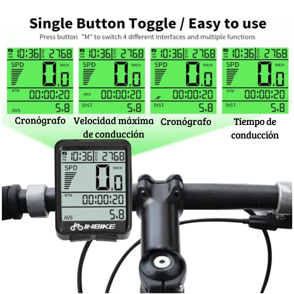 Miniatura 5 de Velocimetro Medidor Velocidad Bicicleta