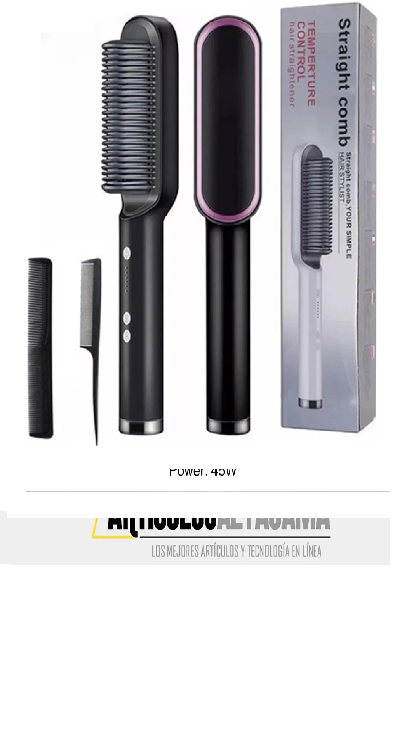 A 1 Cepillo Plancha De Pelo 3 En 1 Cerám