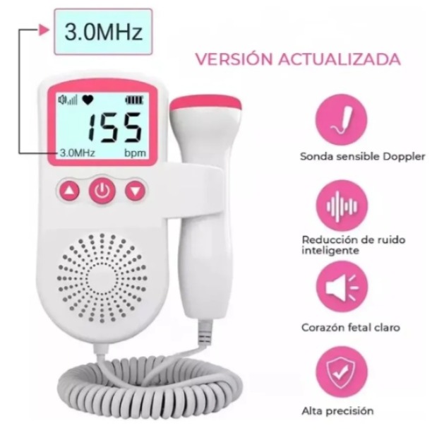Miniatura 2 de Doppler fetal audífono ritmo cardiaco