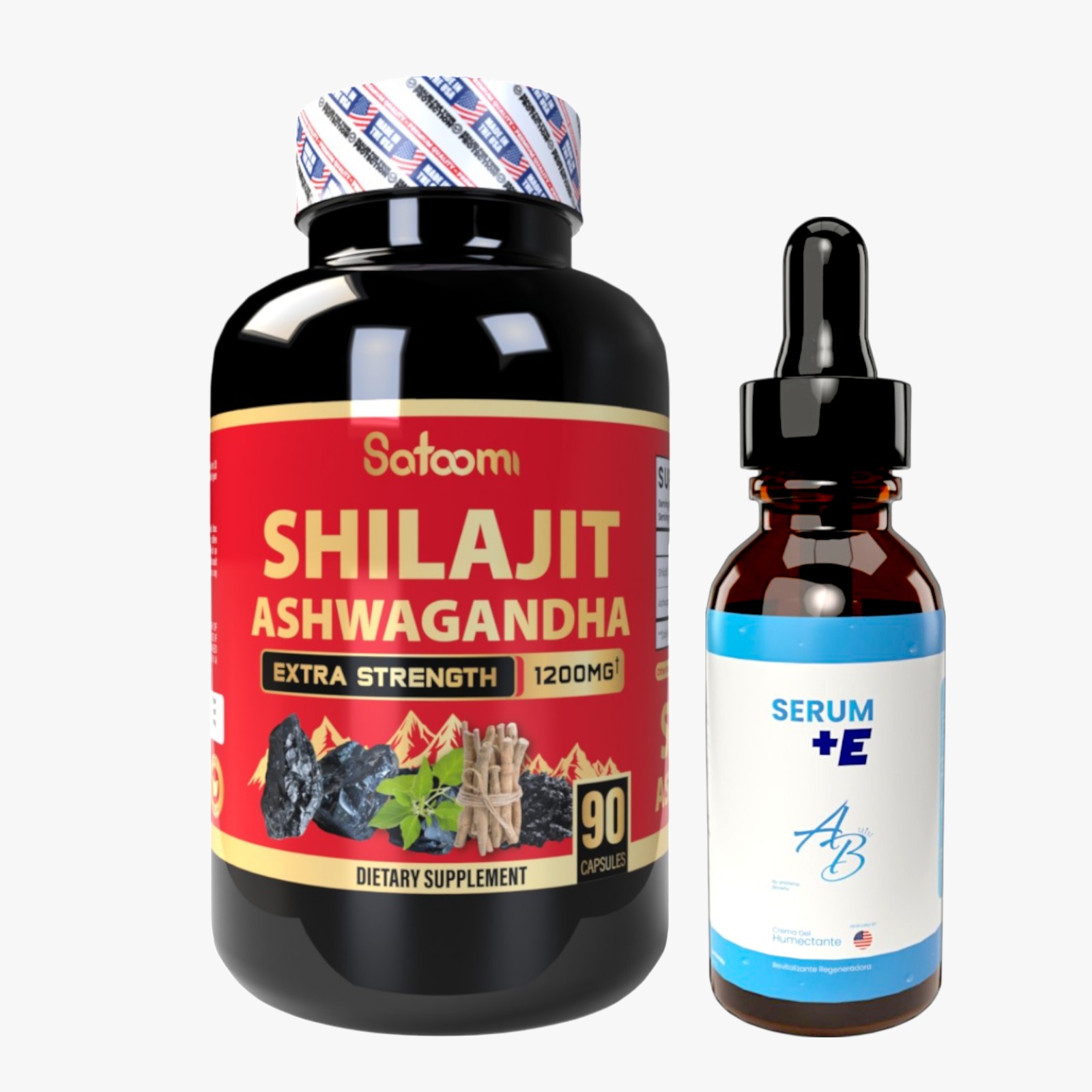 Shilajit con Ashwagandha y Serum+E